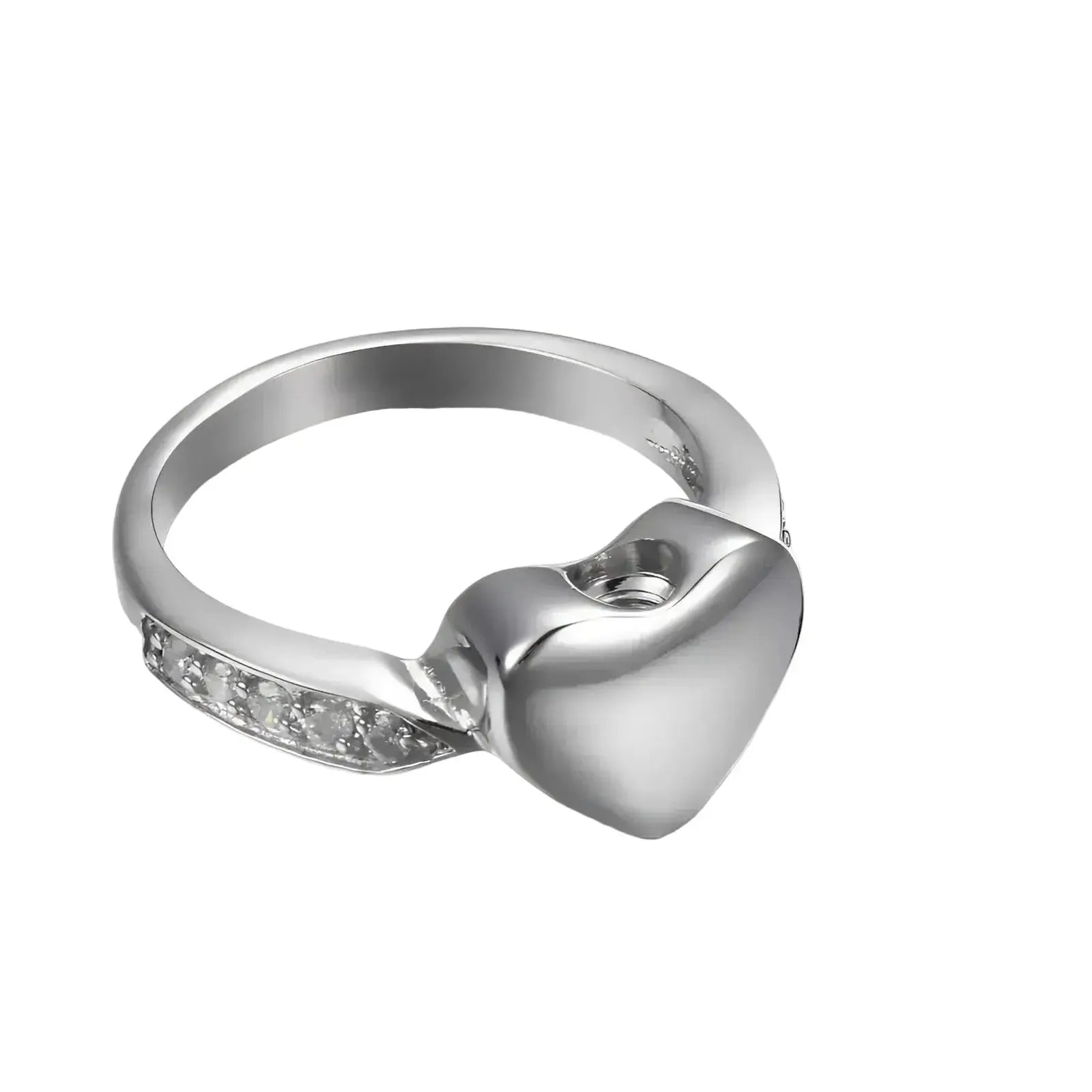 Stainless Steel Heart Urn Keepsake Ring - Eternal Whiskers